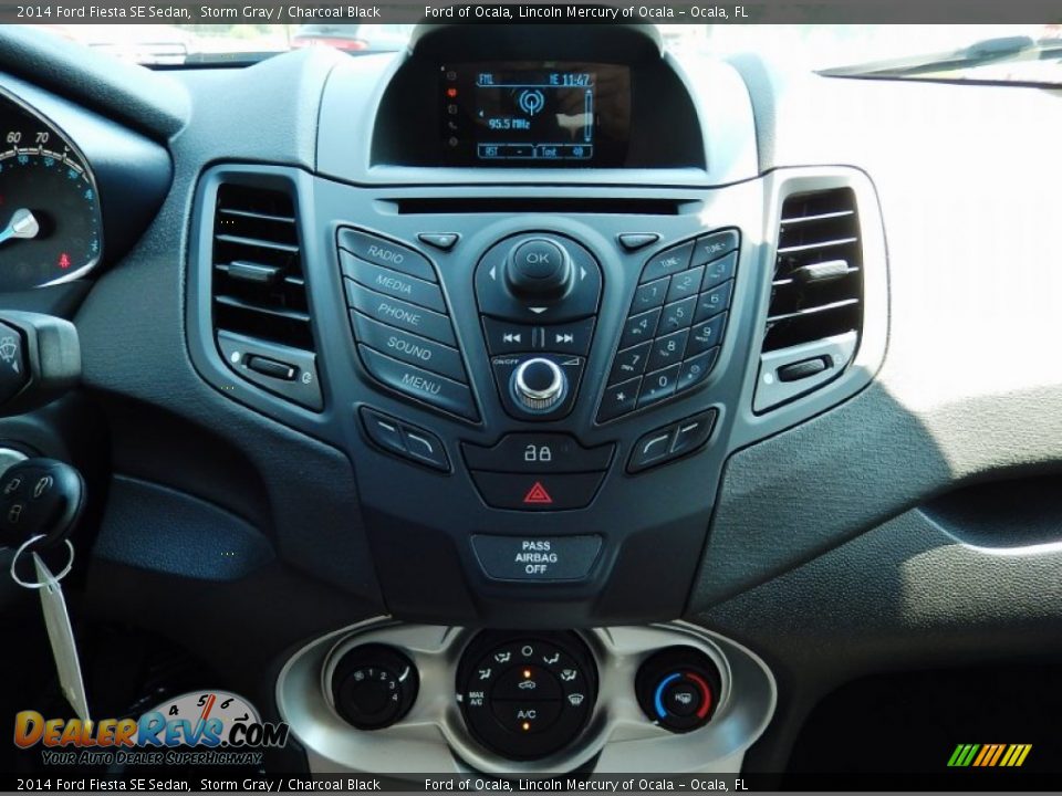 2014 Ford Fiesta SE Sedan Storm Gray / Charcoal Black Photo #10