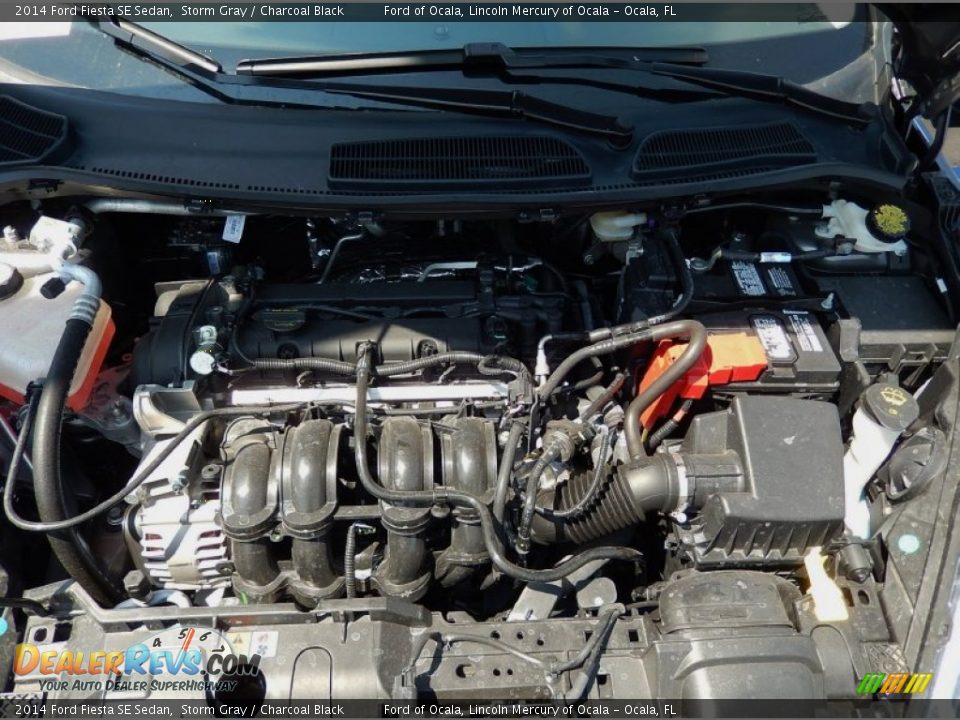 2014 Ford Fiesta SE Sedan Storm Gray / Charcoal Black Photo #12