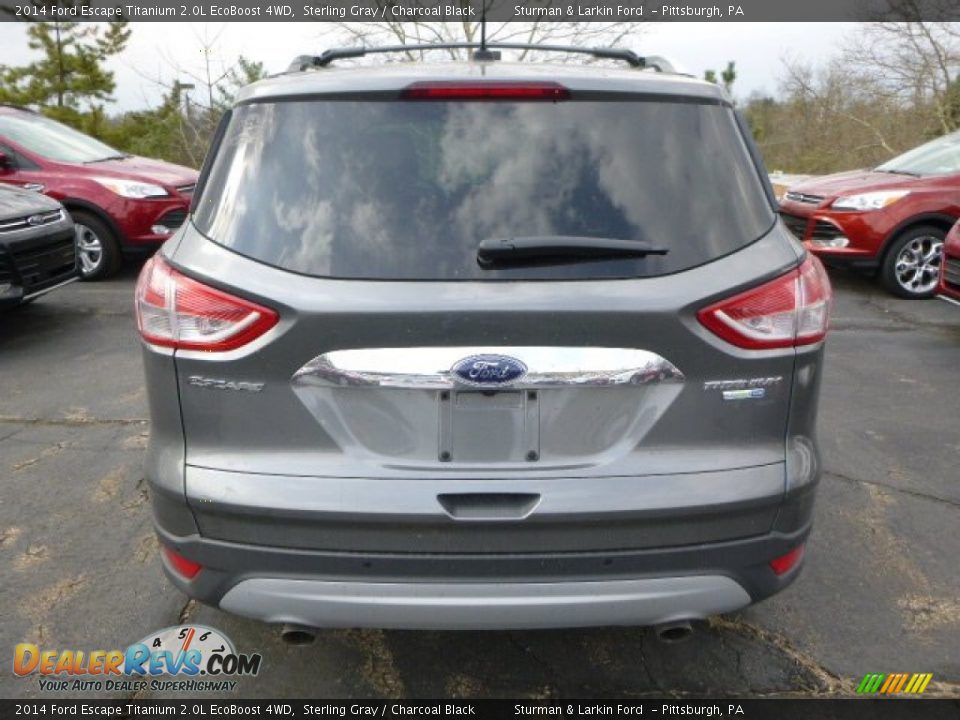 2014 Ford Escape Titanium 2.0L EcoBoost 4WD Sterling Gray / Charcoal Black Photo #3
