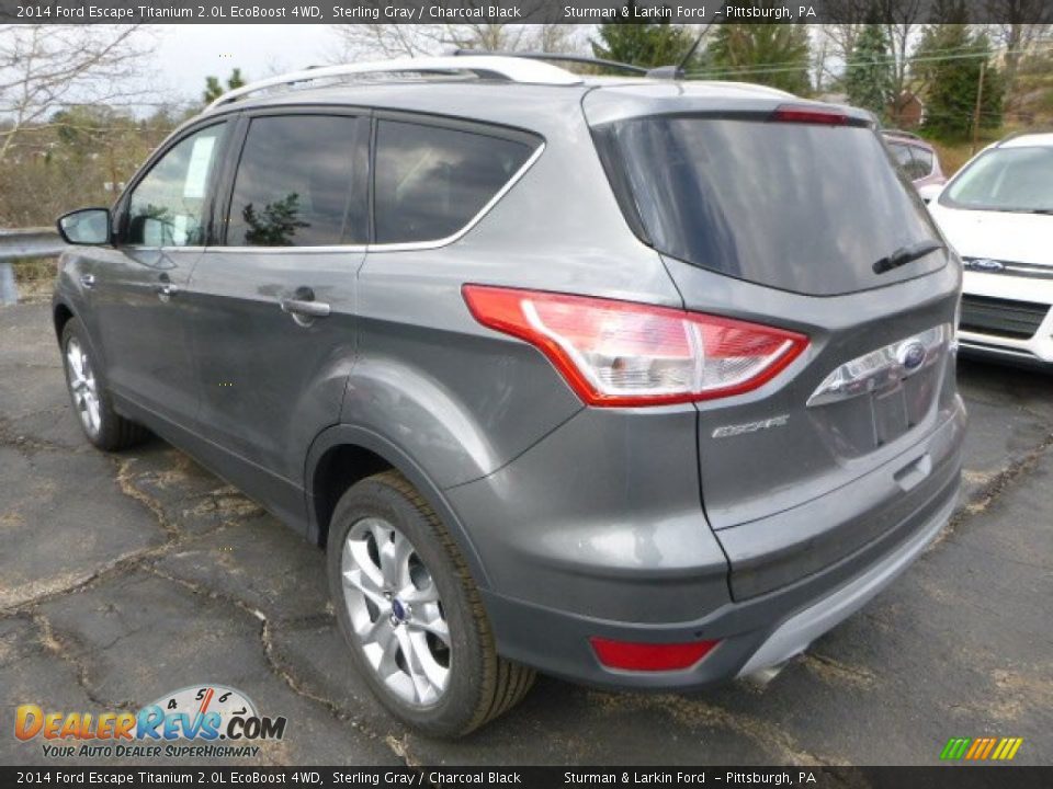 2014 Ford Escape Titanium 2.0L EcoBoost 4WD Sterling Gray / Charcoal Black Photo #4