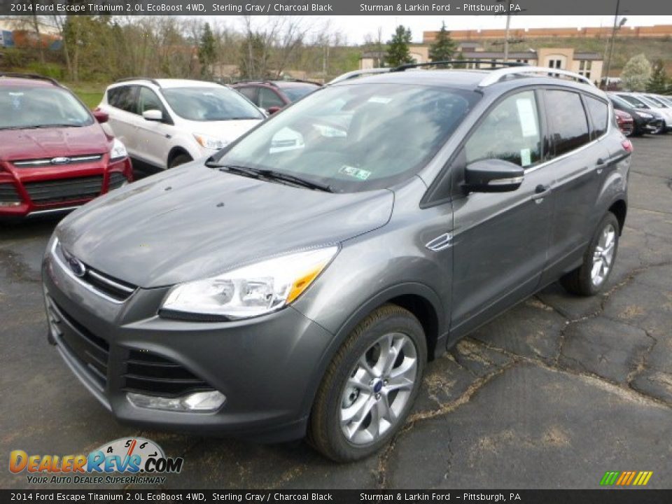 2014 Ford Escape Titanium 2.0L EcoBoost 4WD Sterling Gray / Charcoal Black Photo #5