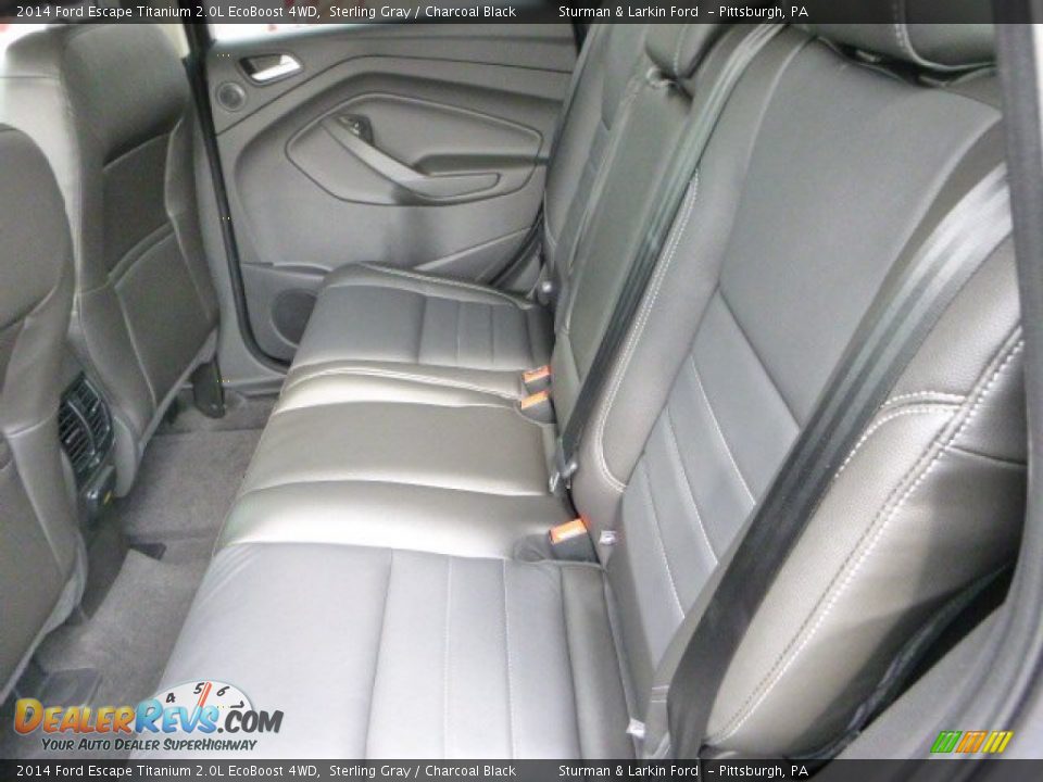 2014 Ford Escape Titanium 2.0L EcoBoost 4WD Sterling Gray / Charcoal Black Photo #9