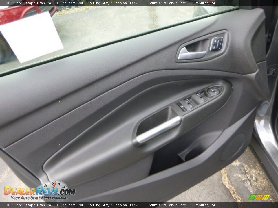 2014 Ford Escape Titanium 2.0L EcoBoost 4WD Sterling Gray / Charcoal Black Photo #11