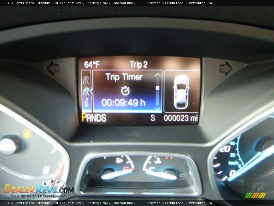 2014 Ford Escape Titanium 2.0L EcoBoost 4WD Sterling Gray / Charcoal Black Photo #13
