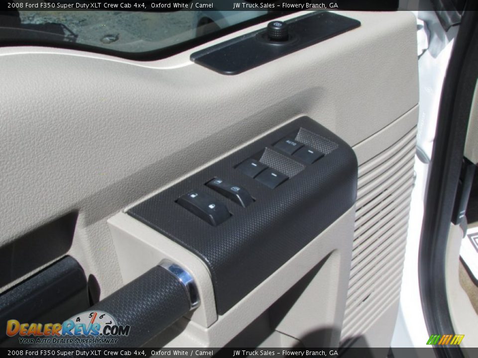 2008 Ford F350 Super Duty XLT Crew Cab 4x4 Oxford White / Camel Photo #17