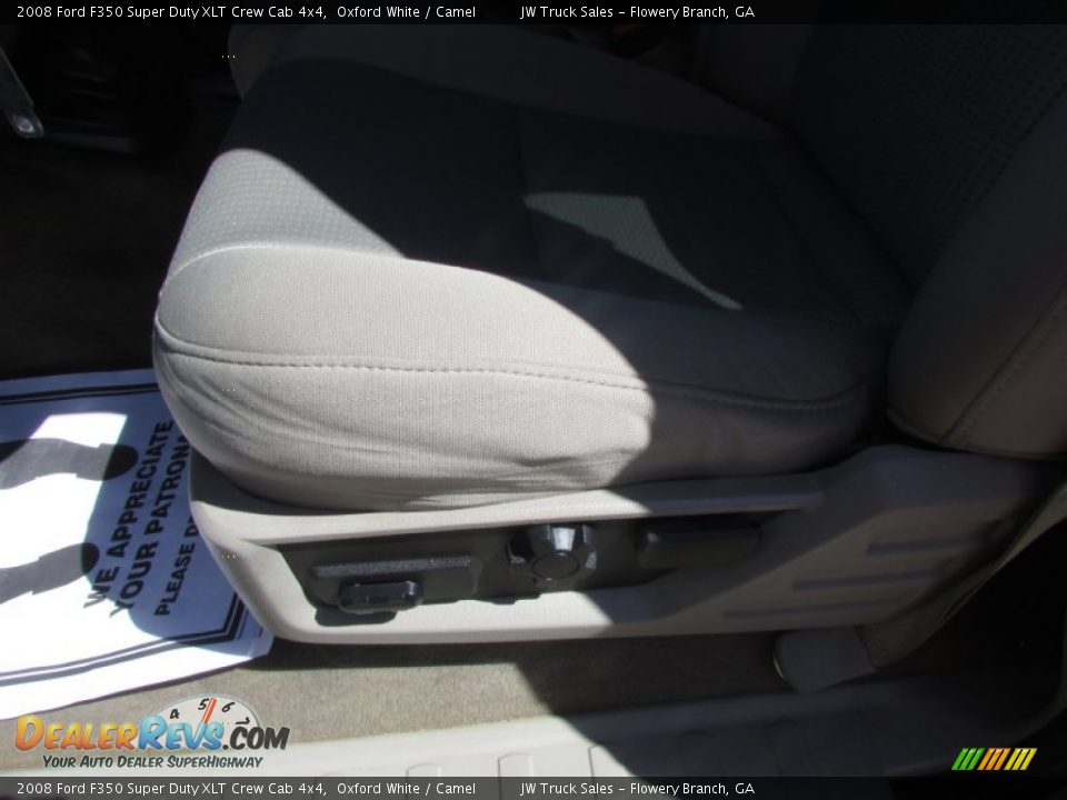 2008 Ford F350 Super Duty XLT Crew Cab 4x4 Oxford White / Camel Photo #21
