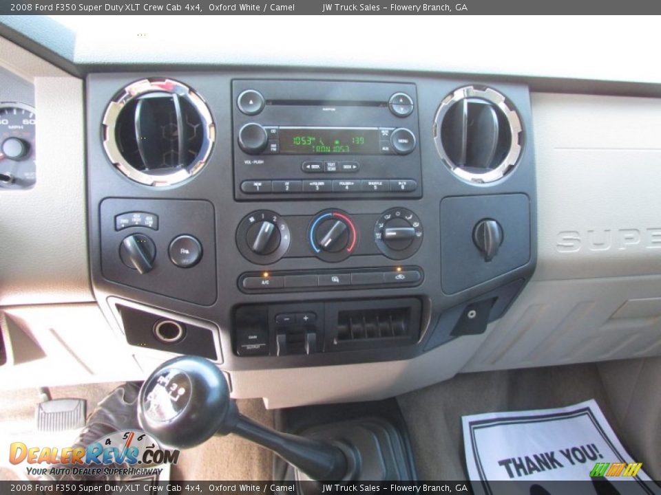2008 Ford F350 Super Duty XLT Crew Cab 4x4 Oxford White / Camel Photo #25