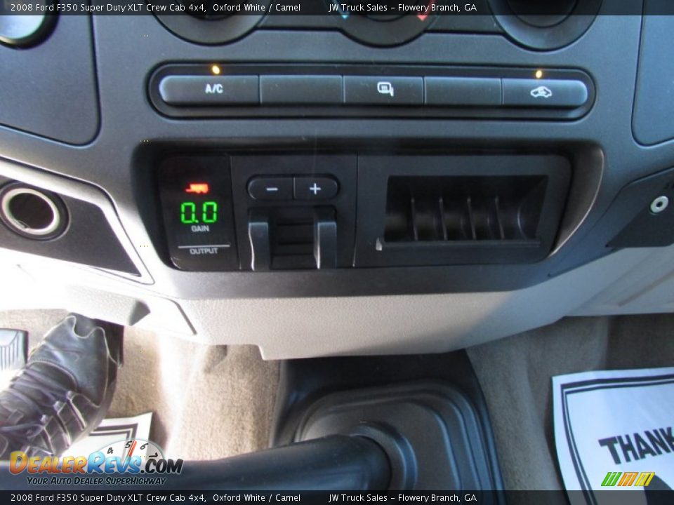 2008 Ford F350 Super Duty XLT Crew Cab 4x4 Oxford White / Camel Photo #27