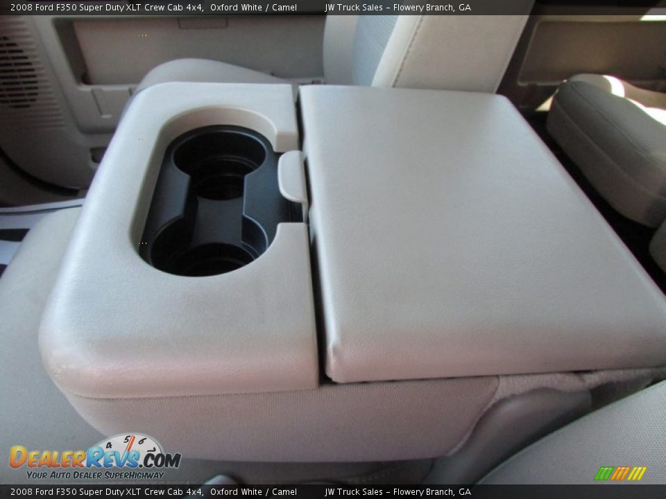 2008 Ford F350 Super Duty XLT Crew Cab 4x4 Oxford White / Camel Photo #28