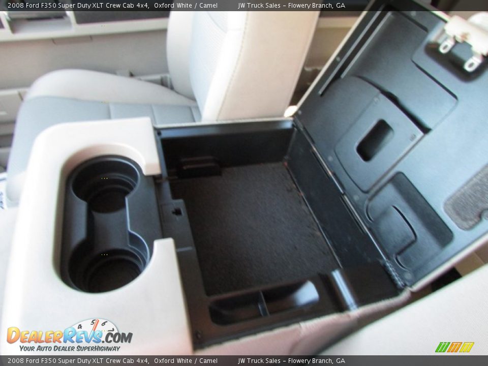 2008 Ford F350 Super Duty XLT Crew Cab 4x4 Oxford White / Camel Photo #29