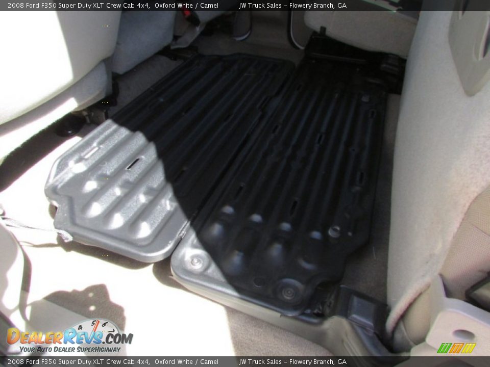 2008 Ford F350 Super Duty XLT Crew Cab 4x4 Oxford White / Camel Photo #32