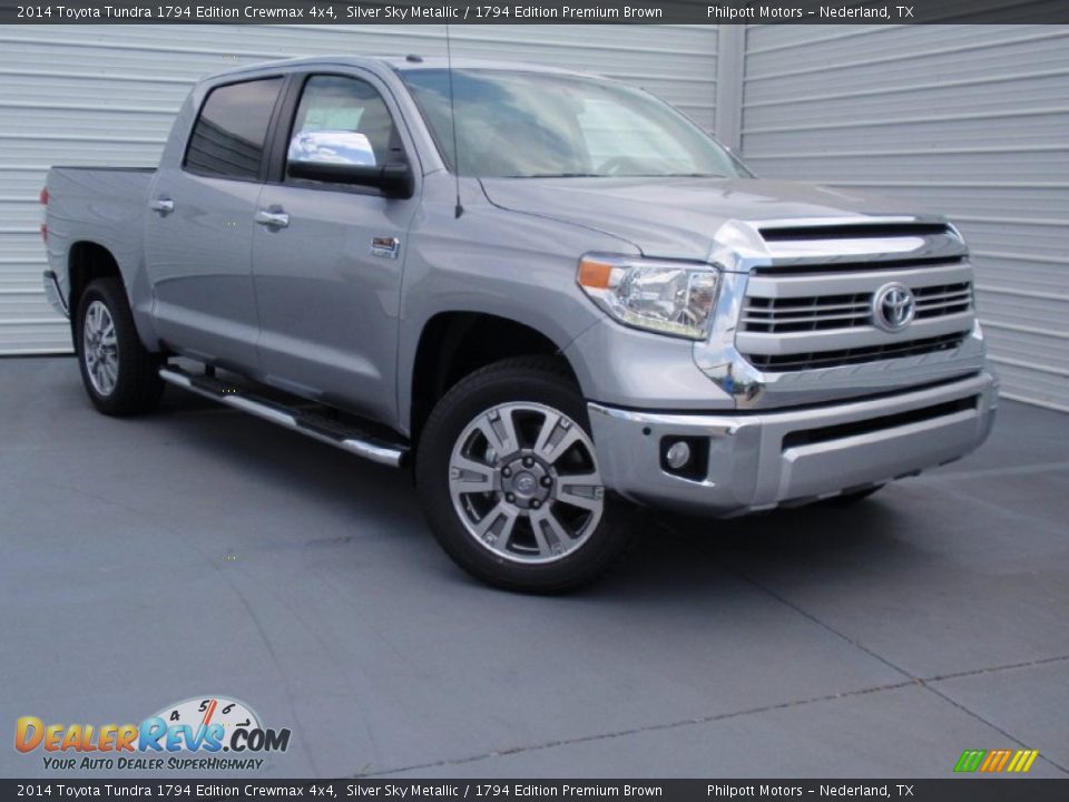 2014 Toyota Tundra 1794 Edition Crewmax 4x4 Silver Sky Metallic / 1794 Edition Premium Brown Photo #1