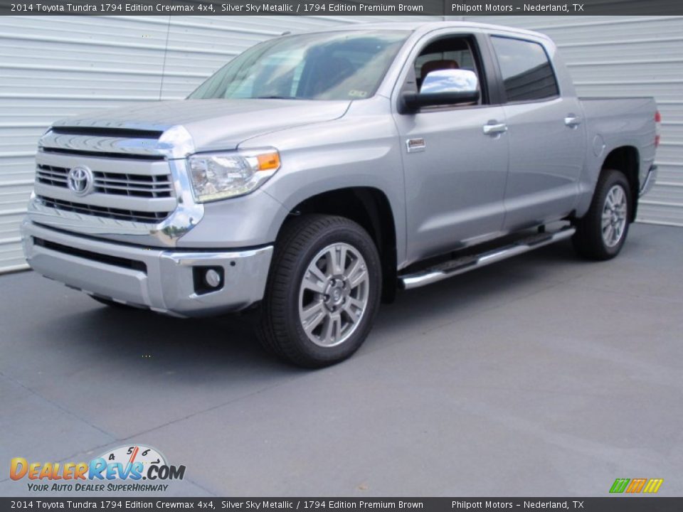 2014 Toyota Tundra 1794 Edition Crewmax 4x4 Silver Sky Metallic / 1794 Edition Premium Brown Photo #7