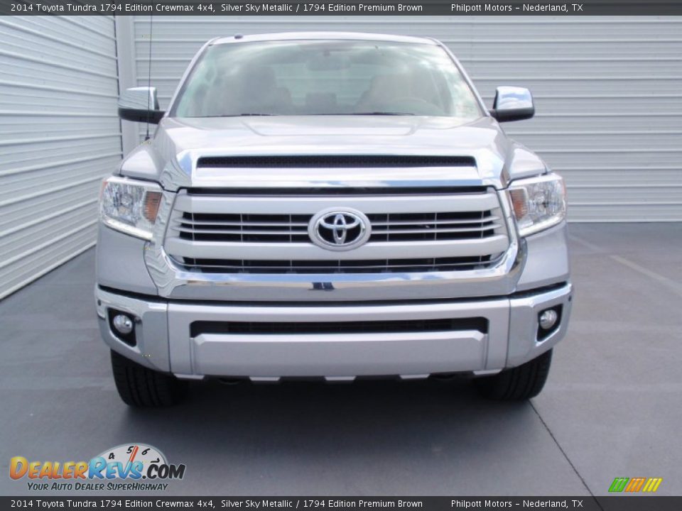 2014 Toyota Tundra 1794 Edition Crewmax 4x4 Silver Sky Metallic / 1794 Edition Premium Brown Photo #8