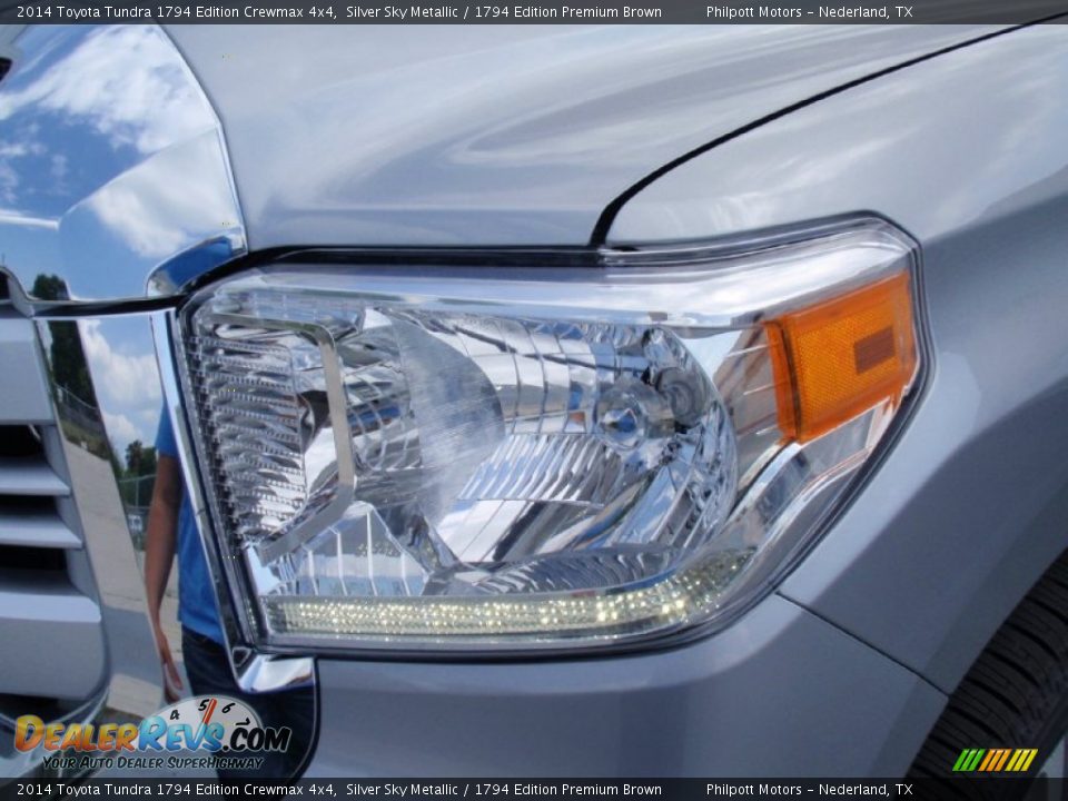2014 Toyota Tundra 1794 Edition Crewmax 4x4 Silver Sky Metallic / 1794 Edition Premium Brown Photo #9