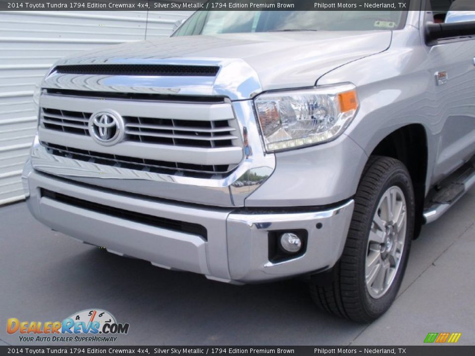 2014 Toyota Tundra 1794 Edition Crewmax 4x4 Silver Sky Metallic / 1794 Edition Premium Brown Photo #11