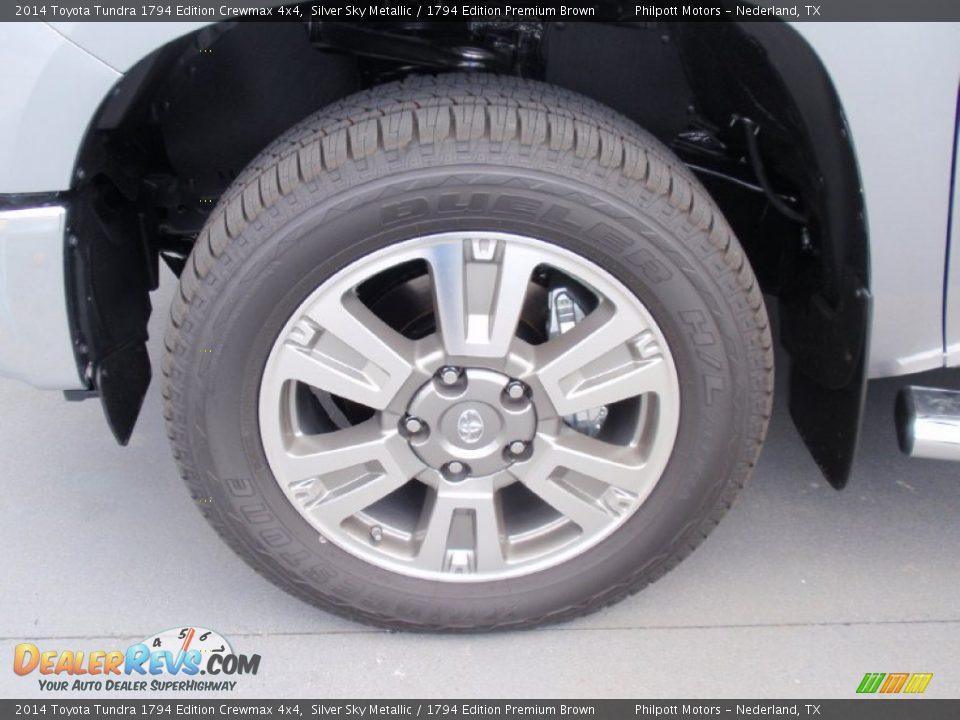 2014 Toyota Tundra 1794 Edition Crewmax 4x4 Silver Sky Metallic / 1794 Edition Premium Brown Photo #12