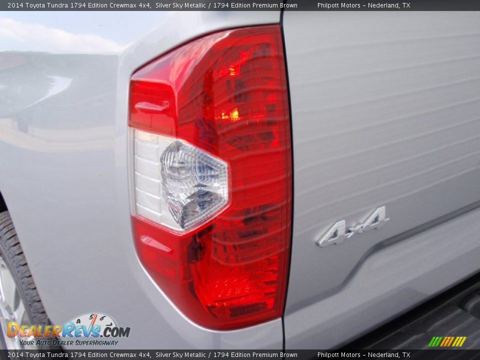 2014 Toyota Tundra 1794 Edition Crewmax 4x4 Silver Sky Metallic / 1794 Edition Premium Brown Photo #15