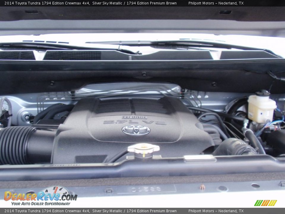 2014 Toyota Tundra 1794 Edition Crewmax 4x4 Silver Sky Metallic / 1794 Edition Premium Brown Photo #17