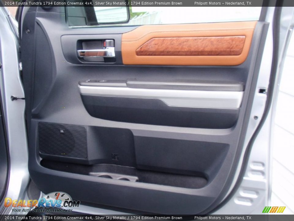 2014 Toyota Tundra 1794 Edition Crewmax 4x4 Silver Sky Metallic / 1794 Edition Premium Brown Photo #18