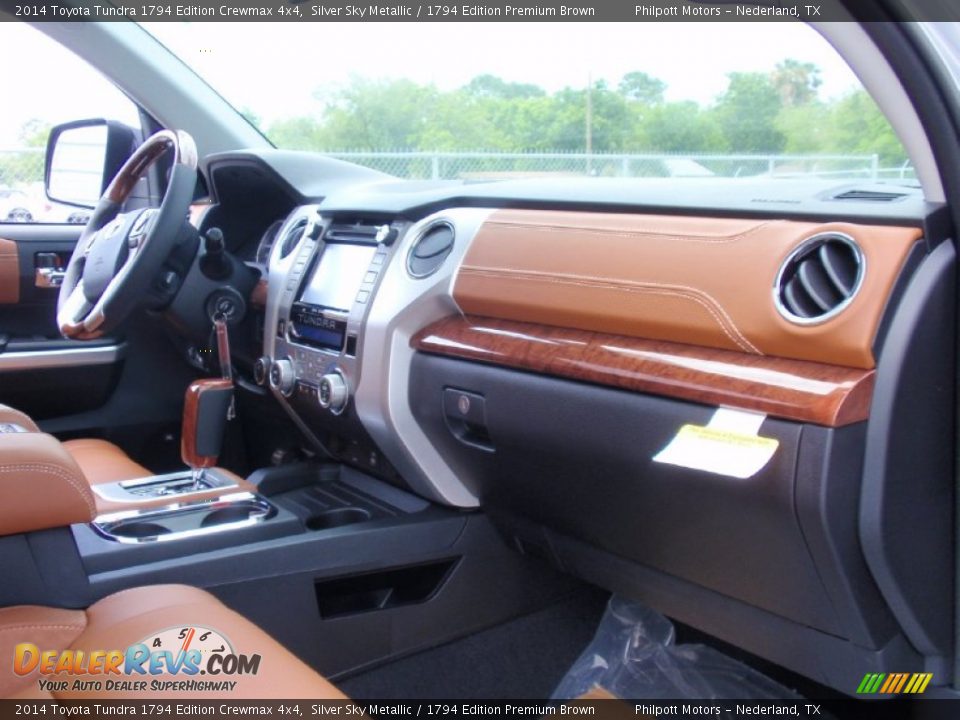 2014 Toyota Tundra 1794 Edition Crewmax 4x4 Silver Sky Metallic / 1794 Edition Premium Brown Photo #19