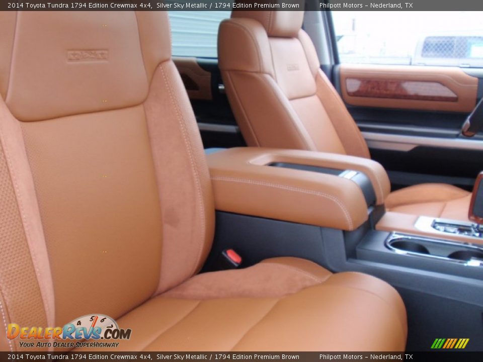 2014 Toyota Tundra 1794 Edition Crewmax 4x4 Silver Sky Metallic / 1794 Edition Premium Brown Photo #20