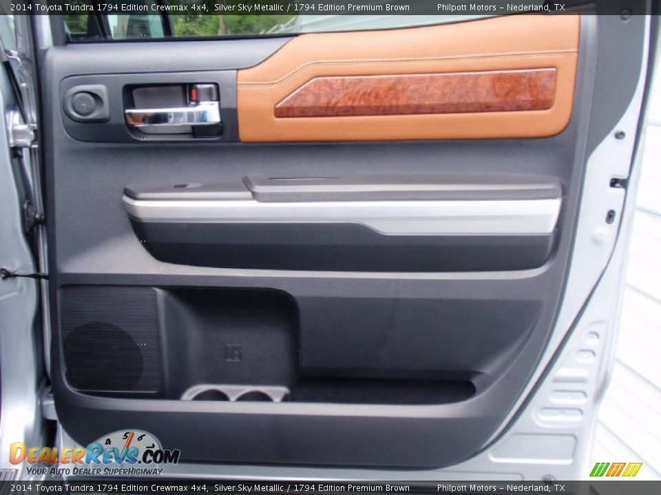 2014 Toyota Tundra 1794 Edition Crewmax 4x4 Silver Sky Metallic / 1794 Edition Premium Brown Photo #21
