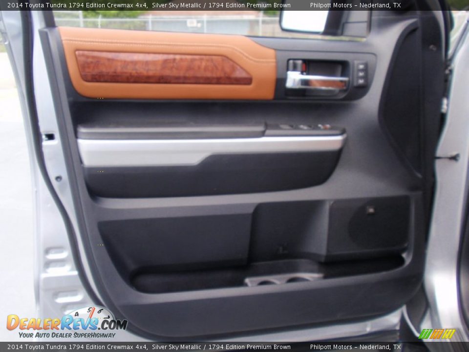 2014 Toyota Tundra 1794 Edition Crewmax 4x4 Silver Sky Metallic / 1794 Edition Premium Brown Photo #23