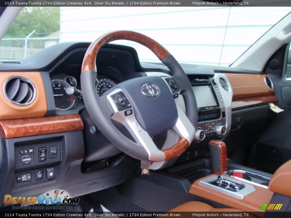 2014 Toyota Tundra 1794 Edition Crewmax 4x4 Silver Sky Metallic / 1794 Edition Premium Brown Photo #25