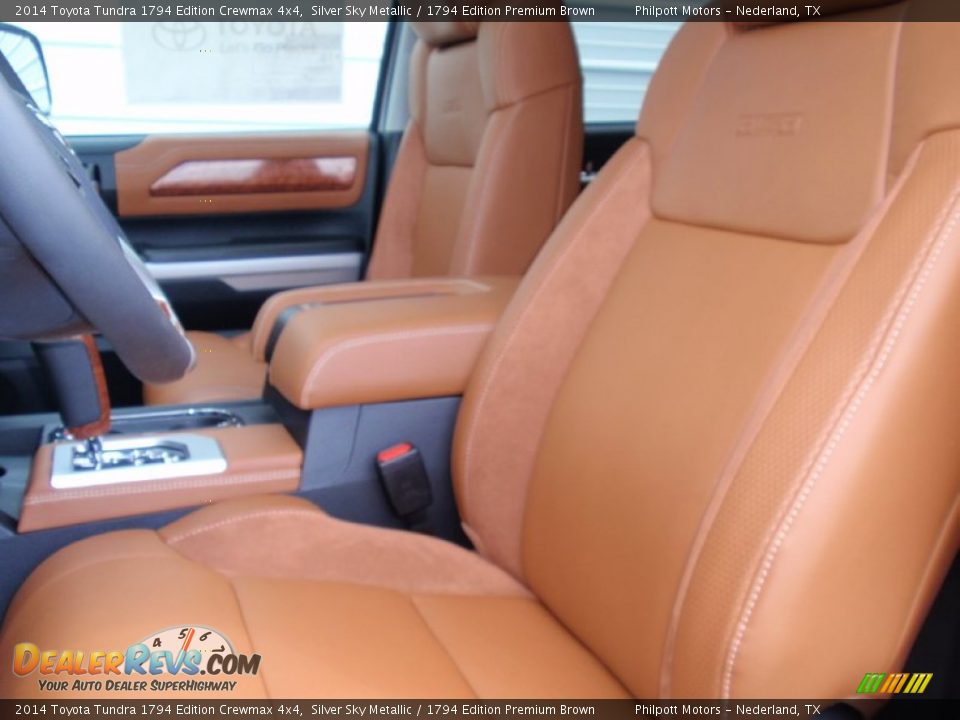 2014 Toyota Tundra 1794 Edition Crewmax 4x4 Silver Sky Metallic / 1794 Edition Premium Brown Photo #26