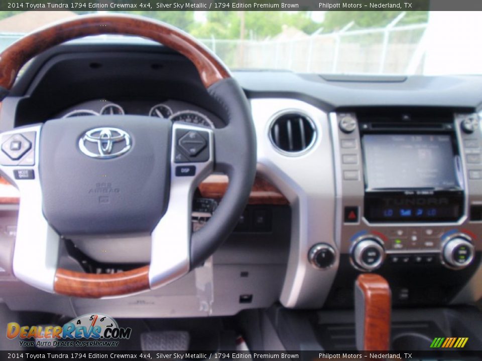 2014 Toyota Tundra 1794 Edition Crewmax 4x4 Silver Sky Metallic / 1794 Edition Premium Brown Photo #28