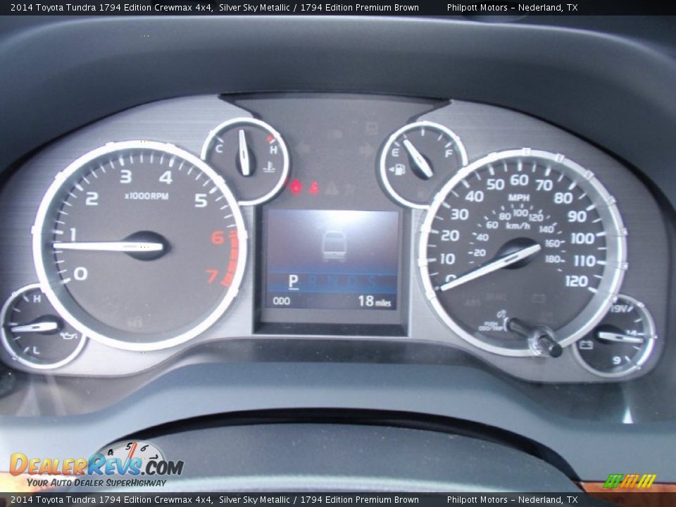 2014 Toyota Tundra 1794 Edition Crewmax 4x4 Silver Sky Metallic / 1794 Edition Premium Brown Photo #31