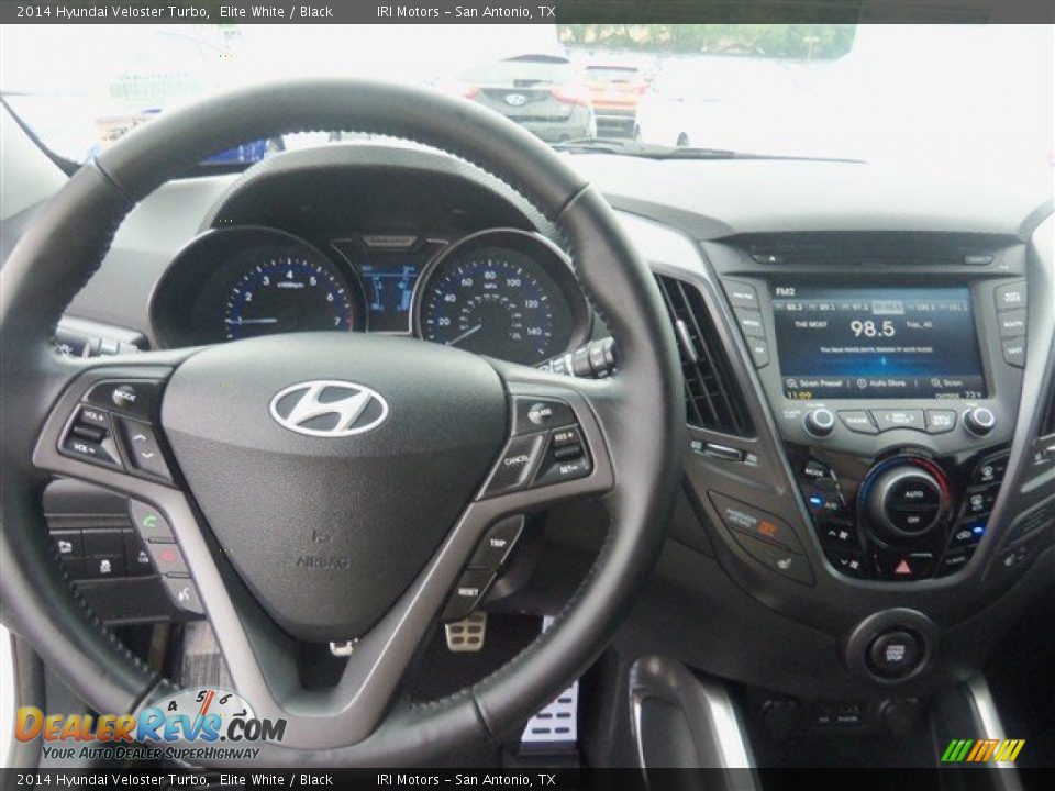 2014 Hyundai Veloster Turbo Elite White / Black Photo #7