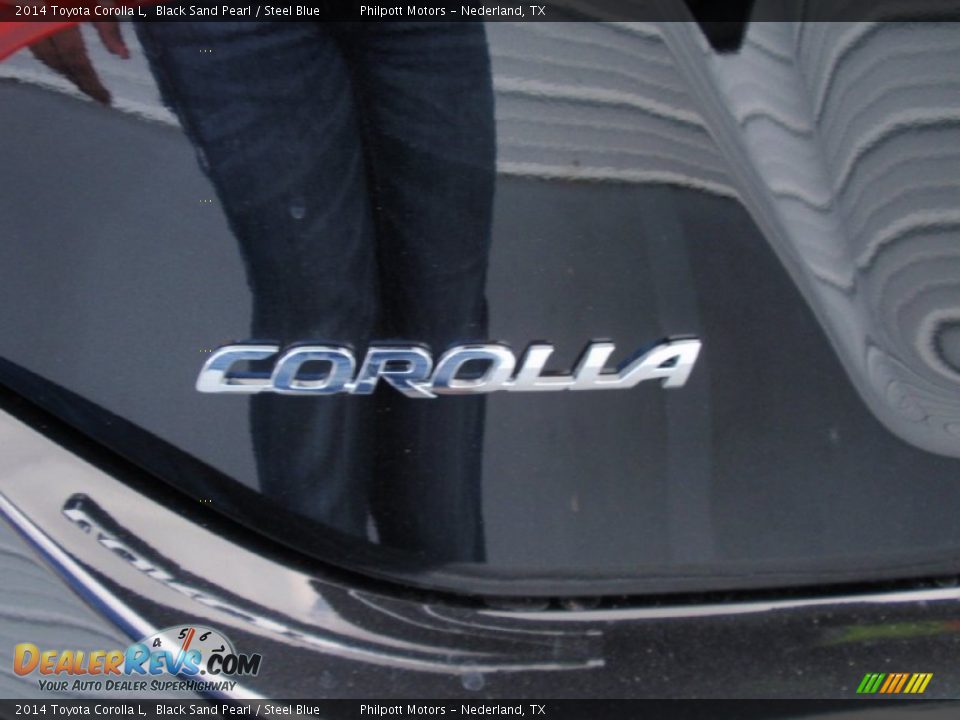 2014 Toyota Corolla L Black Sand Pearl / Steel Blue Photo #13
