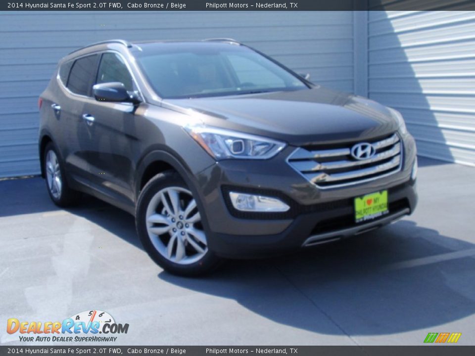 2014 Hyundai Santa Fe Sport 2.0T FWD Cabo Bronze / Beige Photo #2