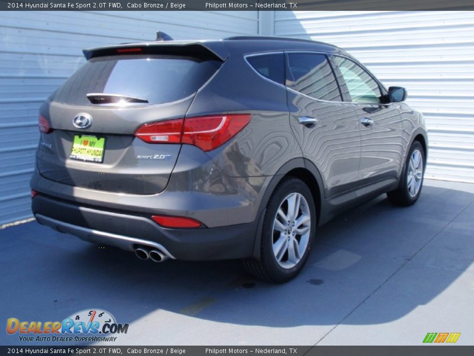 2014 Hyundai Santa Fe Sport 2.0T FWD Cabo Bronze / Beige Photo #4