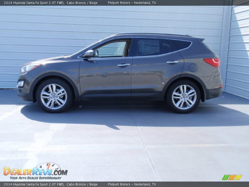 2014 Hyundai Santa Fe Sport 2.0T FWD Cabo Bronze / Beige Photo #6