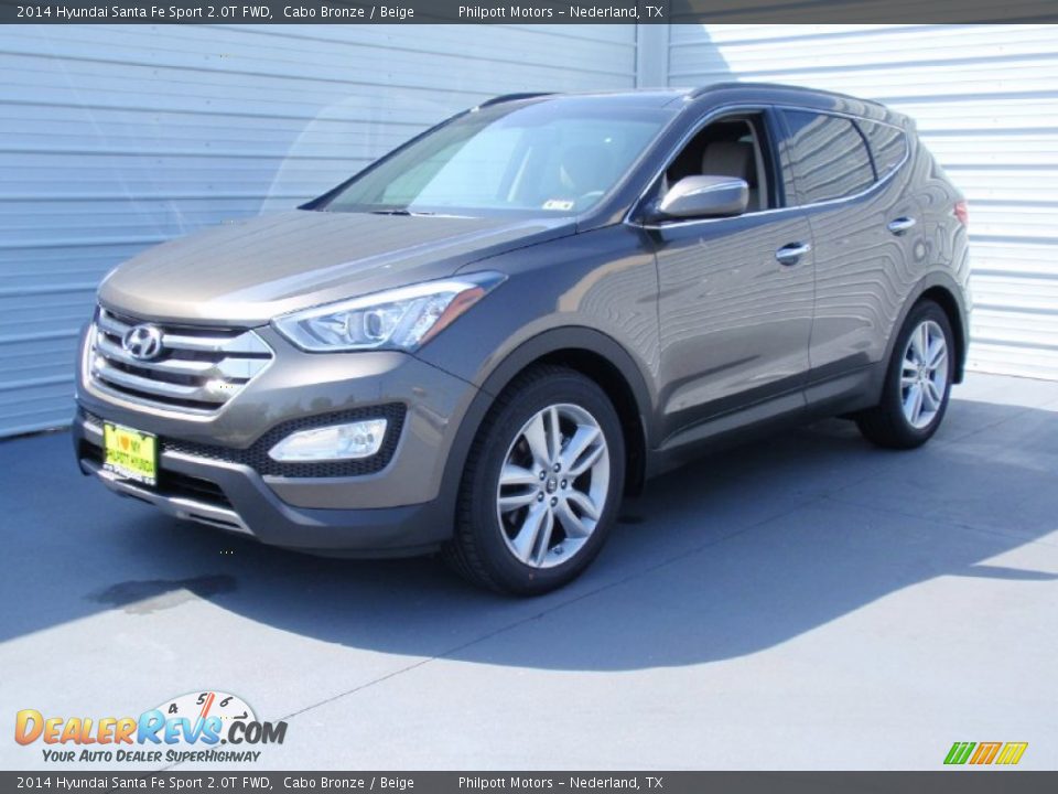 2014 Hyundai Santa Fe Sport 2.0T FWD Cabo Bronze / Beige Photo #7