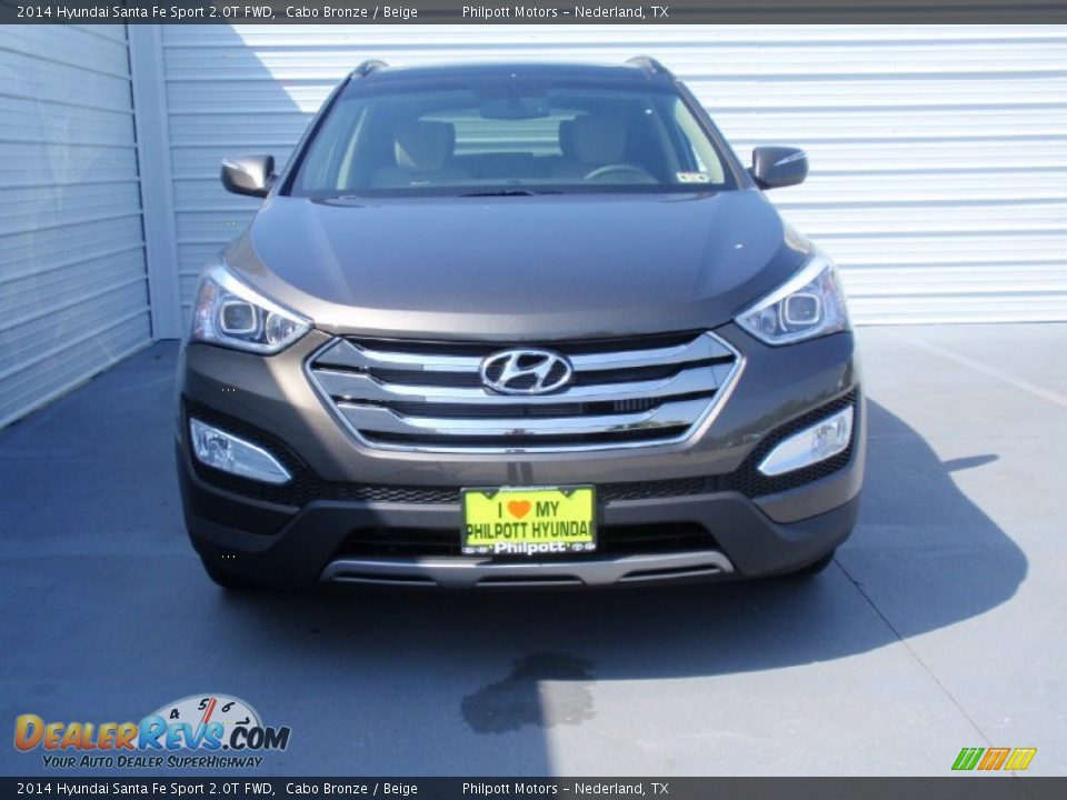 2014 Hyundai Santa Fe Sport 2.0T FWD Cabo Bronze / Beige Photo #8
