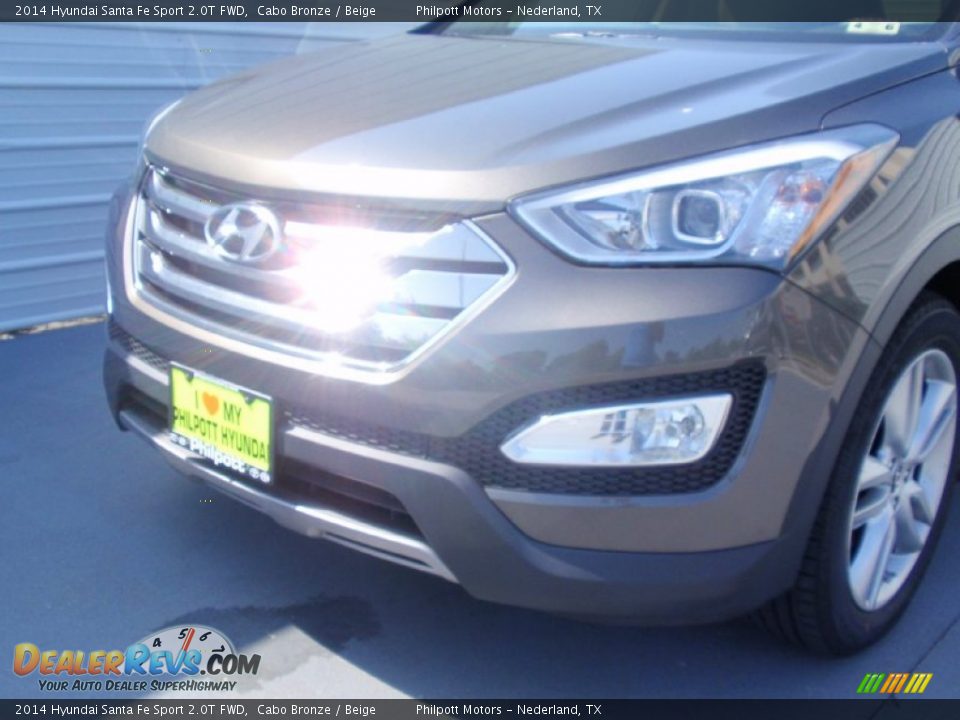 2014 Hyundai Santa Fe Sport 2.0T FWD Cabo Bronze / Beige Photo #12