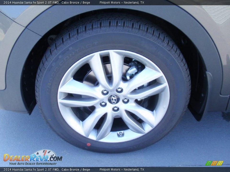 2014 Hyundai Santa Fe Sport 2.0T FWD Cabo Bronze / Beige Photo #13