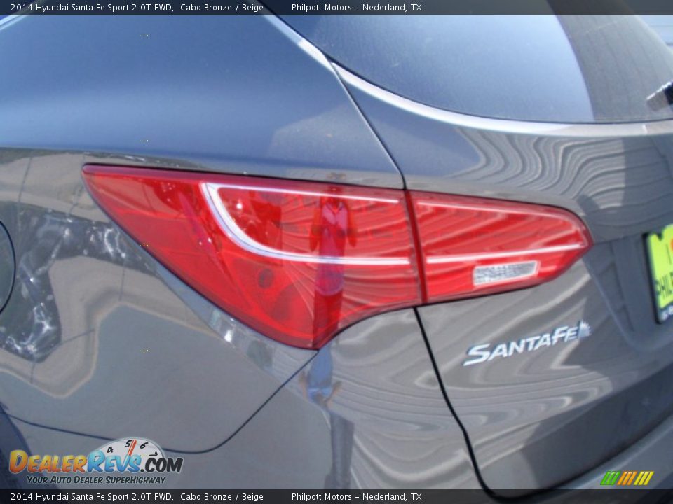 2014 Hyundai Santa Fe Sport 2.0T FWD Cabo Bronze / Beige Photo #14