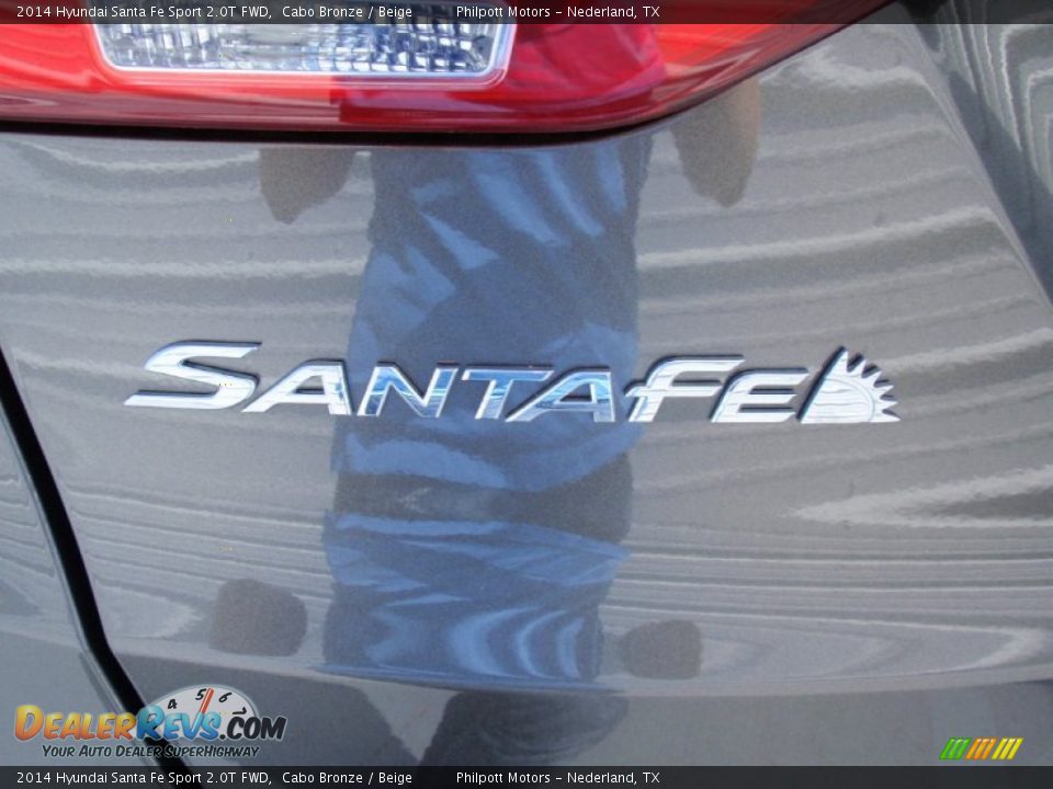 2014 Hyundai Santa Fe Sport 2.0T FWD Cabo Bronze / Beige Photo #15