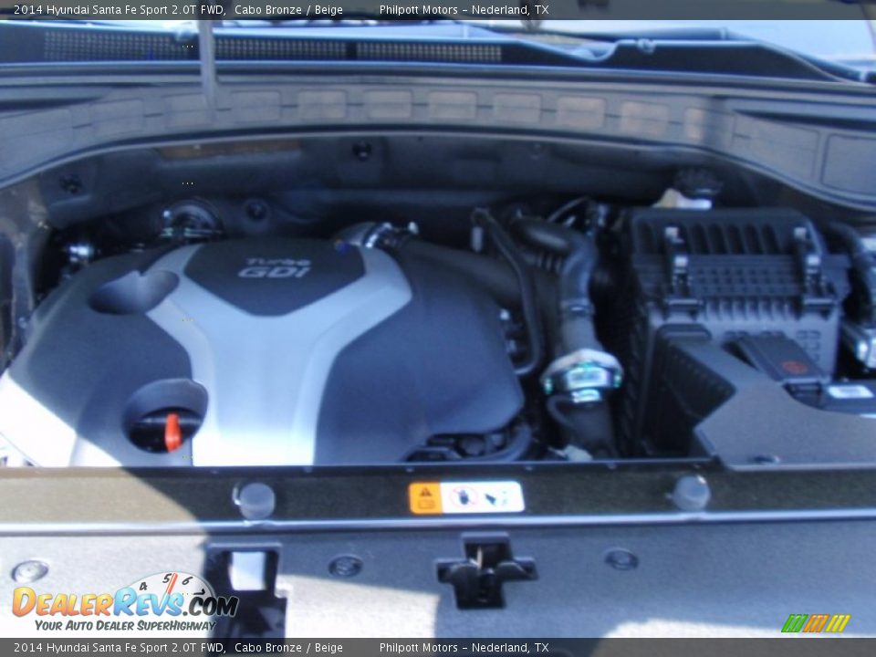 2014 Hyundai Santa Fe Sport 2.0T FWD Cabo Bronze / Beige Photo #17