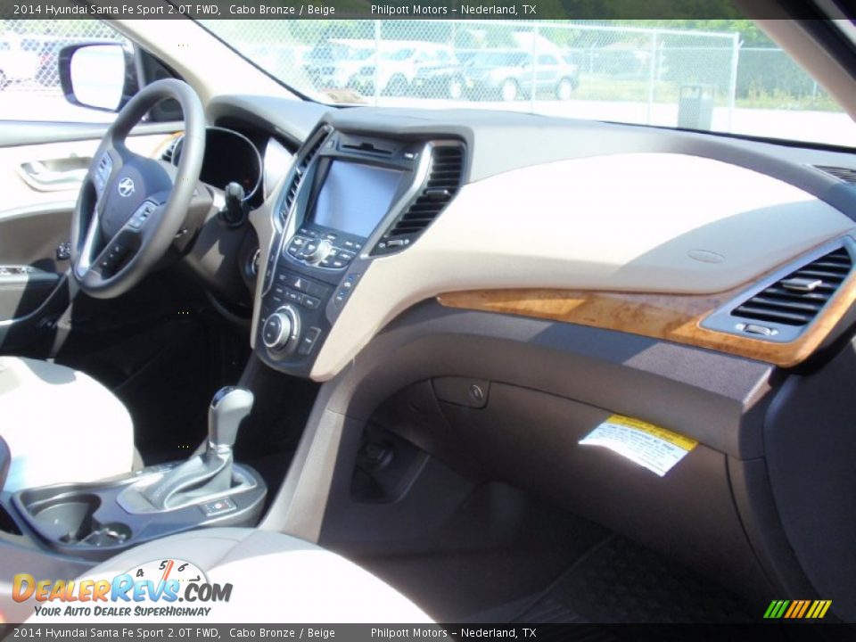 2014 Hyundai Santa Fe Sport 2.0T FWD Cabo Bronze / Beige Photo #19