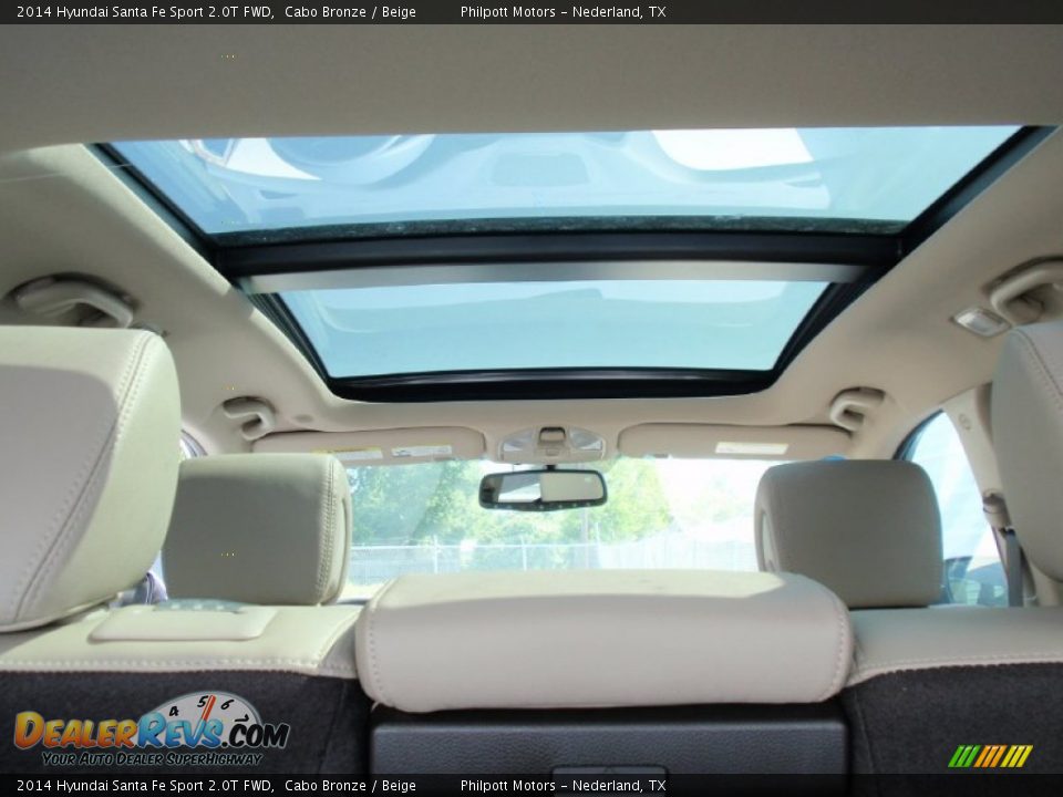 2014 Hyundai Santa Fe Sport 2.0T FWD Cabo Bronze / Beige Photo #24