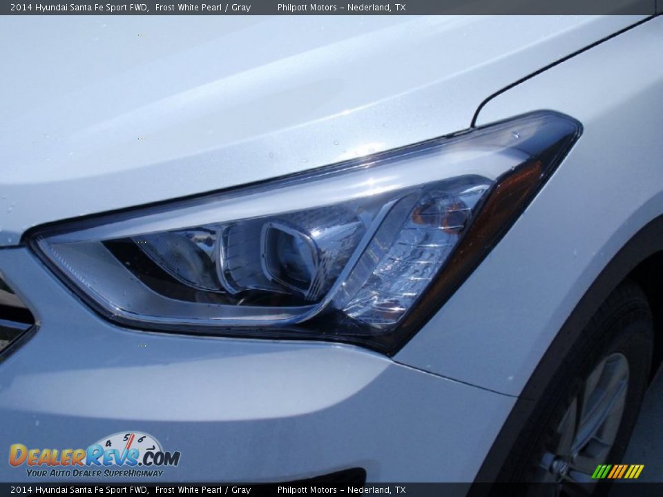 2014 Hyundai Santa Fe Sport FWD Frost White Pearl / Gray Photo #9