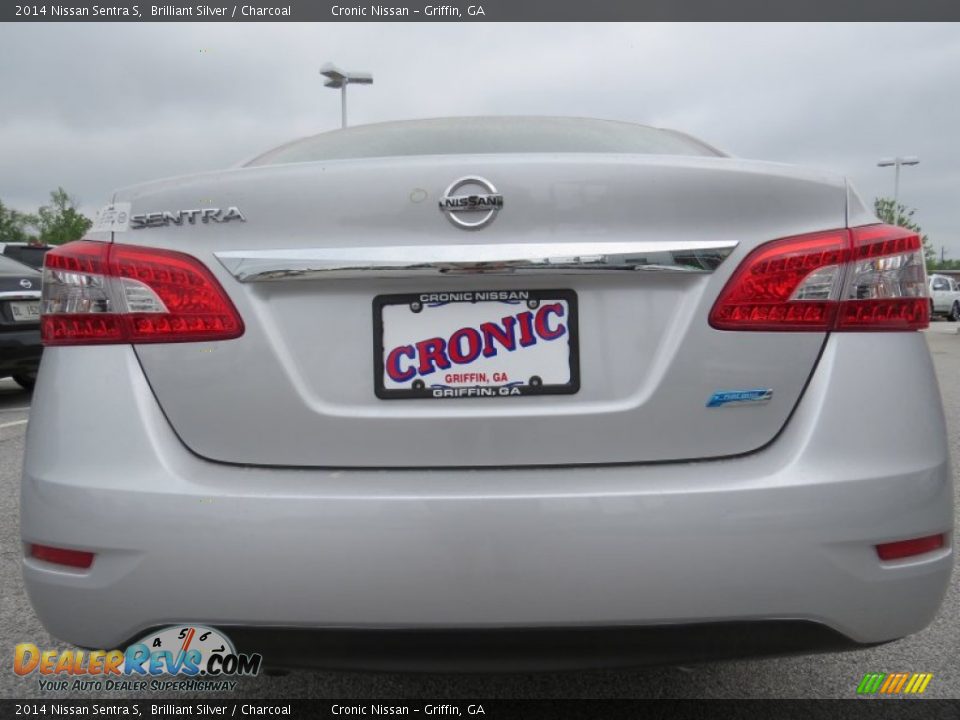 2014 Nissan Sentra S Brilliant Silver / Charcoal Photo #4