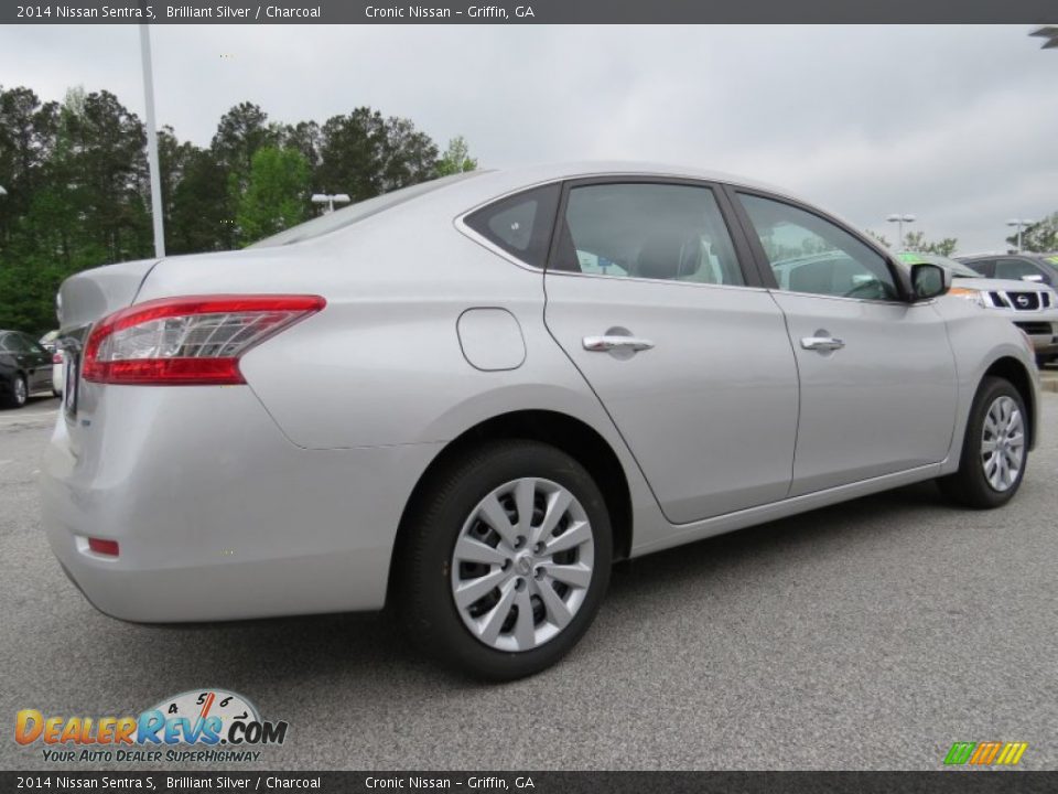 2014 Nissan Sentra S Brilliant Silver / Charcoal Photo #5