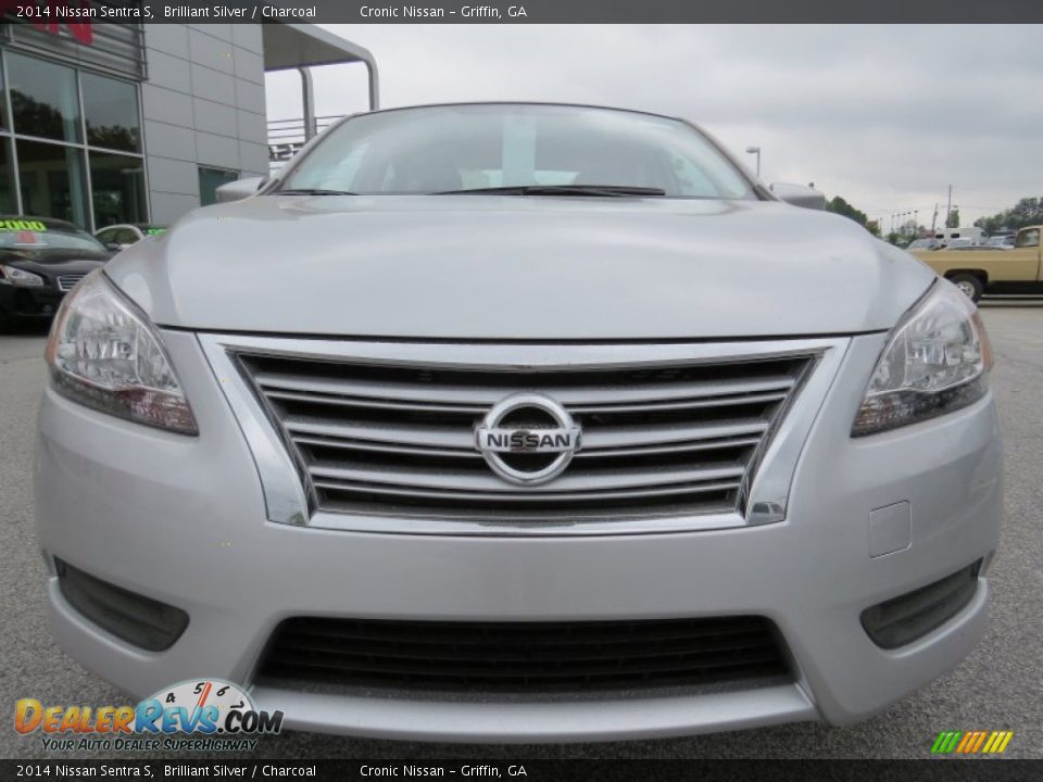 2014 Nissan Sentra S Brilliant Silver / Charcoal Photo #8